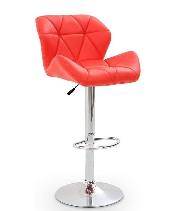 Modern Diamond Padded Bar Stool