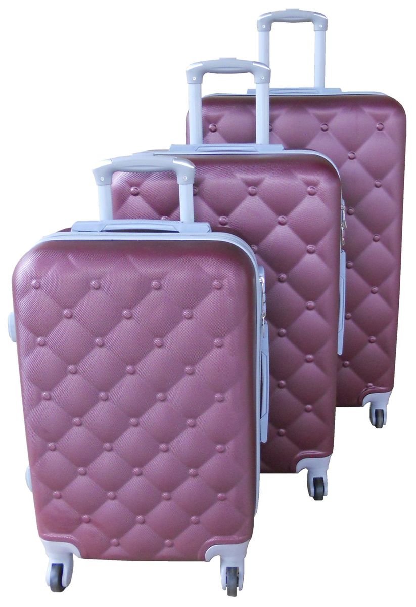 3 Piece Mooistar 29 inch Travel Luggage Suitcase Bag Set - Maroon