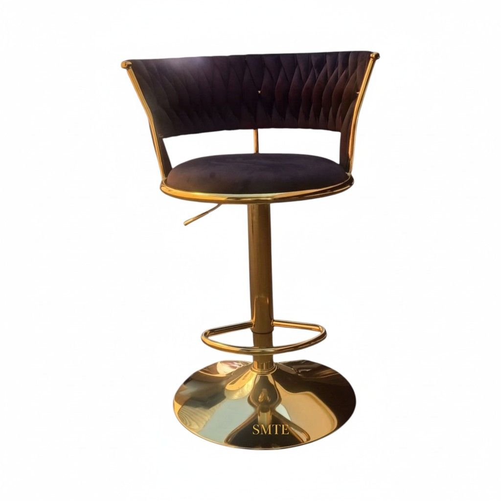 SMTE DJ151 Swivel Bar Stool - Modern Adjustable Counter Chair