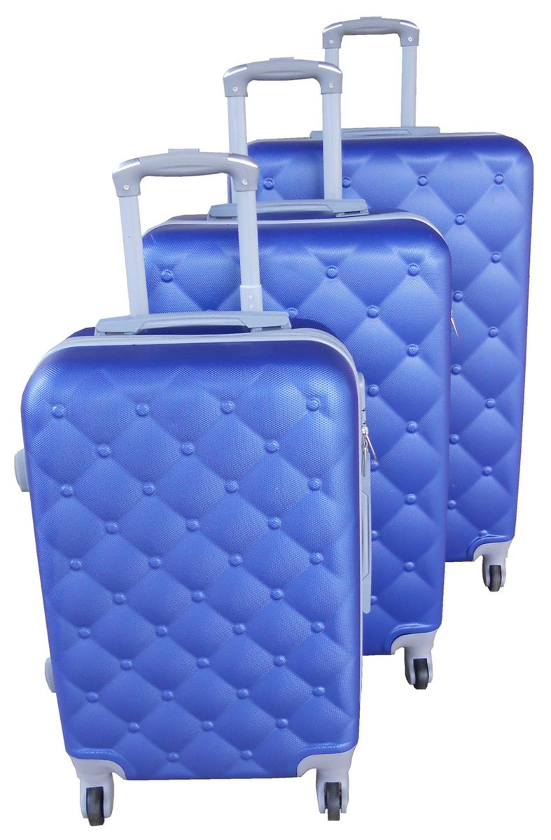 3 Piece Mooistar 29 inch Travel Luggage Suitcase Bag Set - Blue