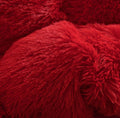 3 Piece Fluffy Comforters - Red