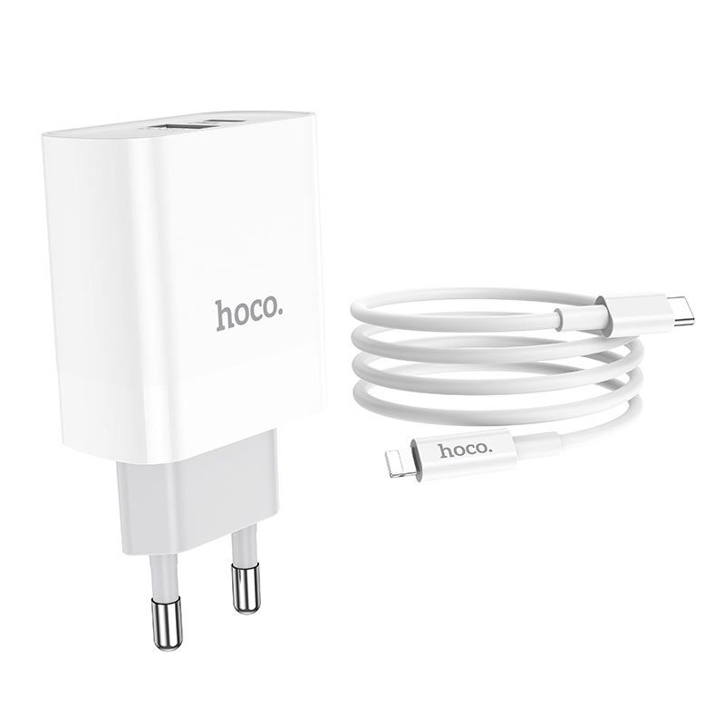 Hoco C80A Type-C to Lightning PD + QC3.0 Charger