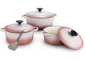 Quality Cast Iron Cookware Set & Complementary IYWA Serving Spoon - Berry