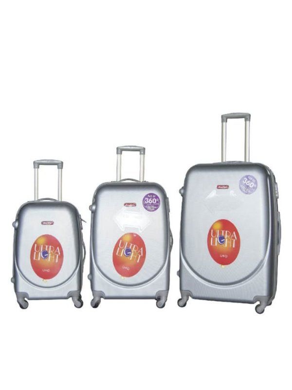 3 Piece Luggage Set - Grey
