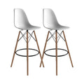 Set of 2 Kitchen Bar Chairs - Grey