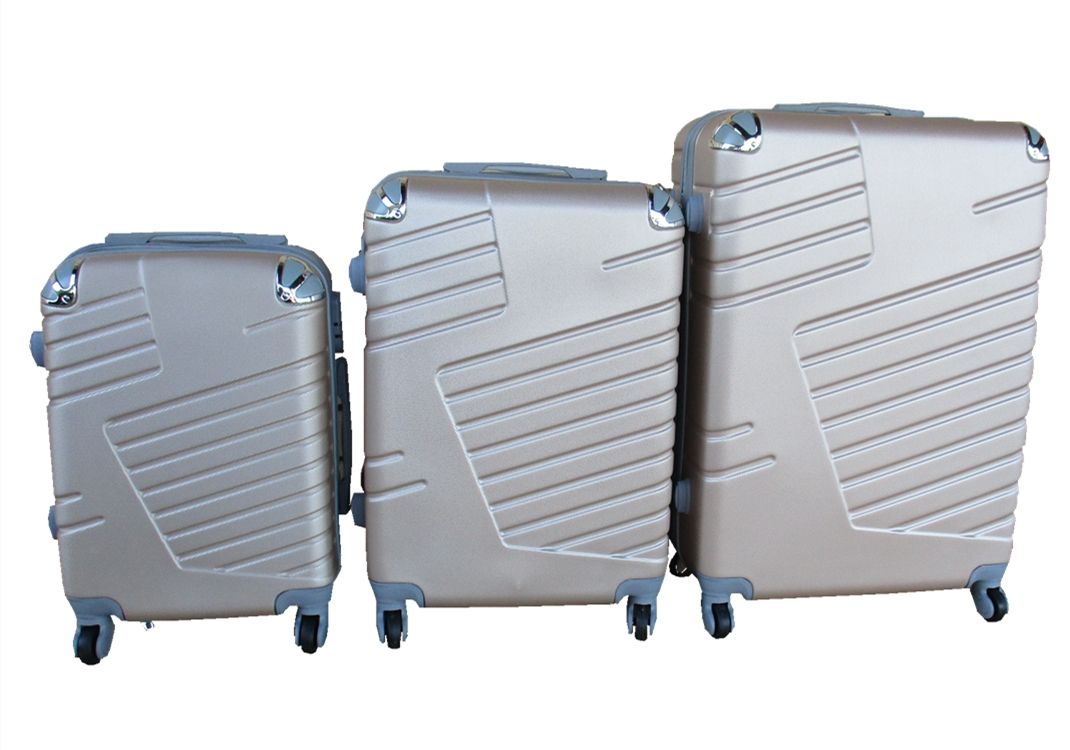 3 Piece Luggage Set - Gold