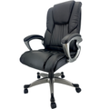 Executive Leather Office Chair AL-8857B - Black