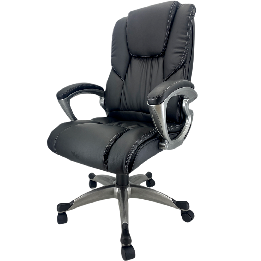 Executive Leather Office Chair AL-8857B - Black