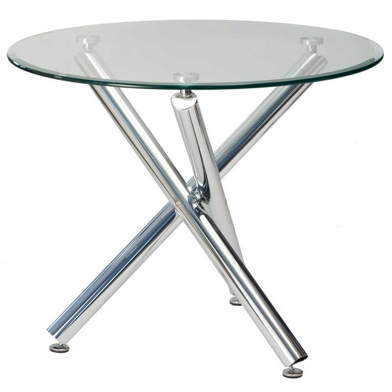 Rounded Dining Tables - Glass Top