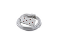 15m Extension Cord With A Two-Way Multi-Plug Extension Lead