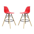 Kim Red Bar Stool