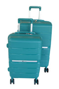 Unbreakable Travel Luggage 2 Piece Suitcases Spinner - Aqua Blue