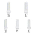 5 Pack - B22 12W LED Corn Light Bulb (Cool White)