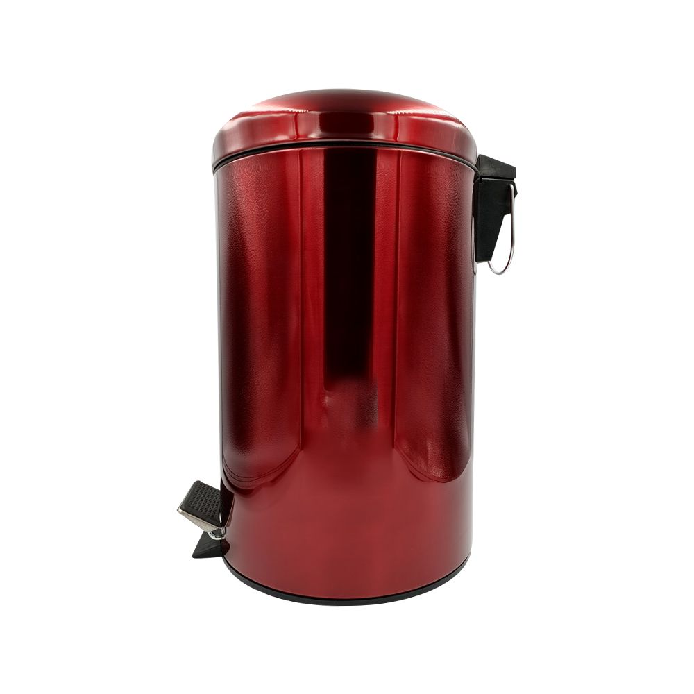 DH - Stainless Steel Pedal Bin - 30L - Burgundy