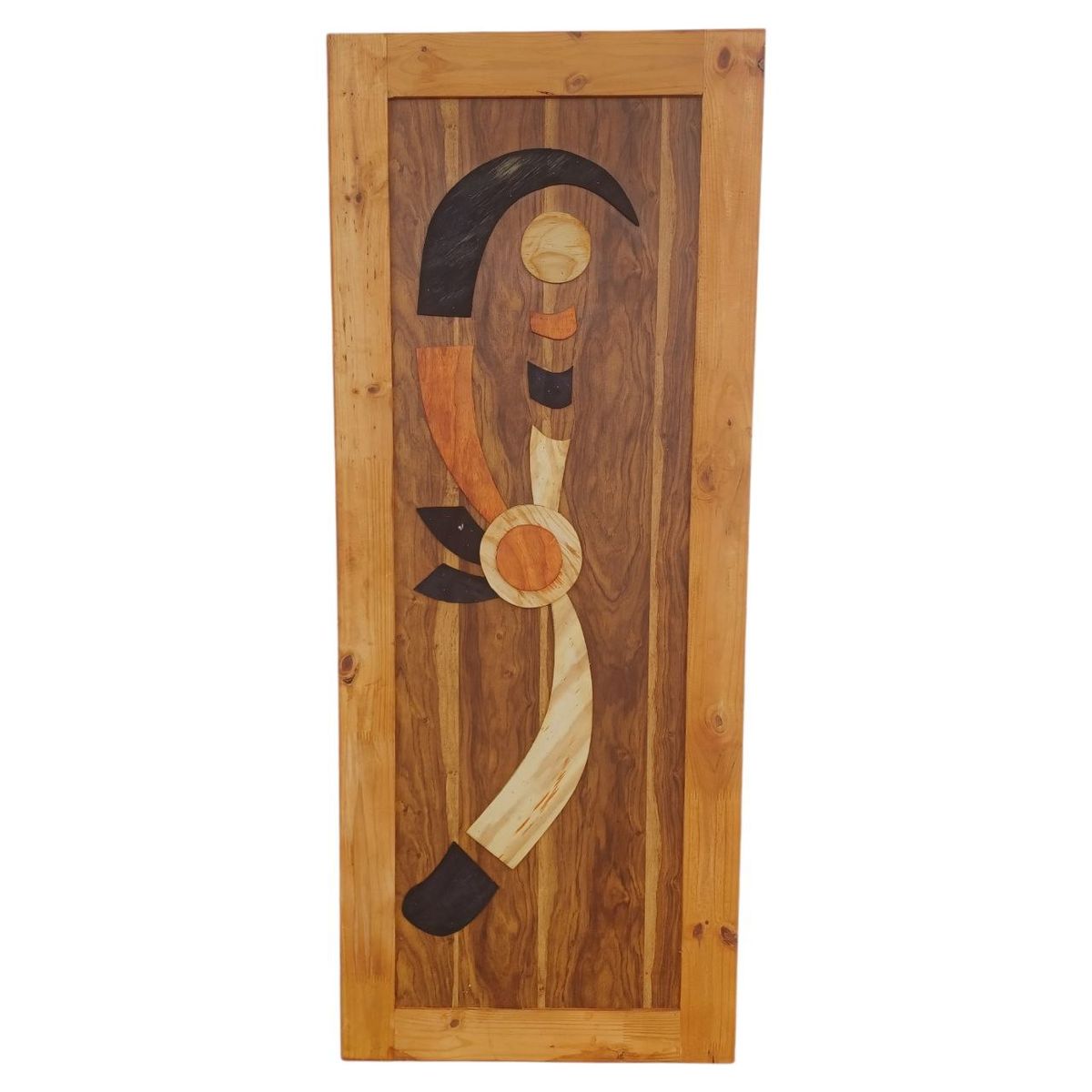 Patterned pine door — assorted design example 5; 1 door supplied, design selected at random