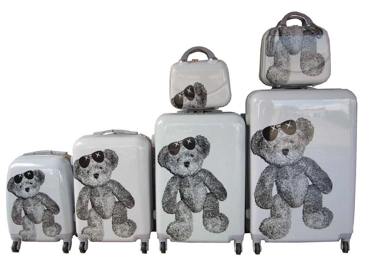 Luxury PC Travel Luggage - 6 Piece - Little Bear