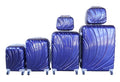 6 Suitcases Travel Trolley Luggage Set - Blue