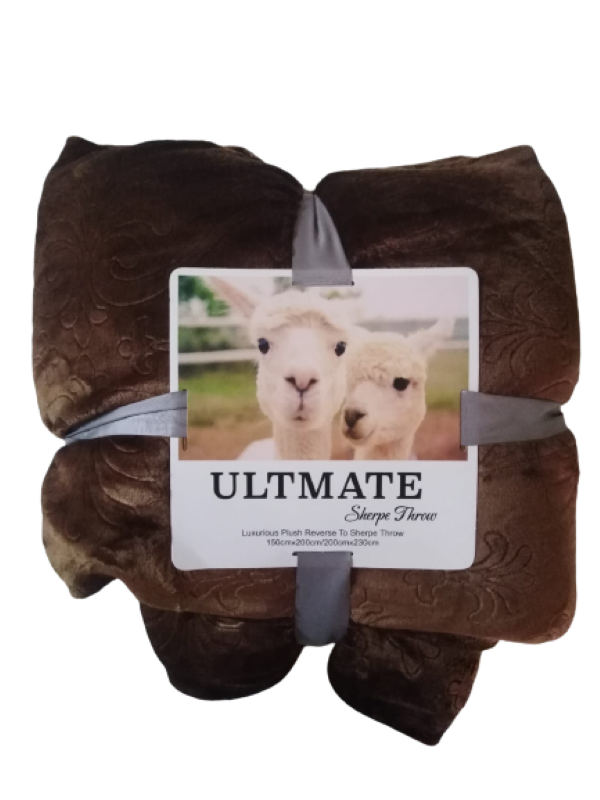 Ultimate Sherpe Throw - Brown