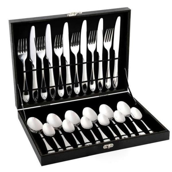 24 Piece Cutlery Set - Silver