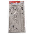 SMTE - Set of 4 Rulers and Geometry Tools (Pack of 12)