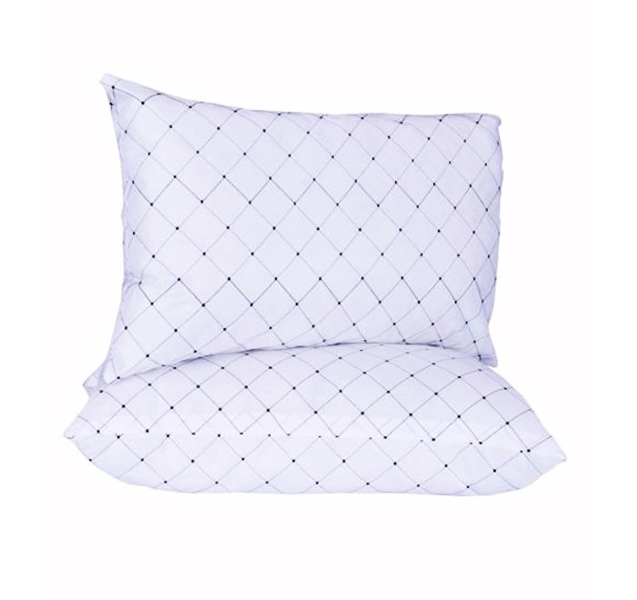 2 Piece Super Soft Non-Shrink  Silk Mat Standard Pillows Set  - 65cm x 45cm