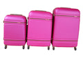 3 Piece Nexco Travel Luggage Bag Set - Pink