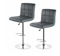 Bar Stools / Kitchen Counter Breakfast Chairs - Two Pack - Black Colour