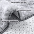 Light fluffy shaggy Rug/Carpet 150X200CM - GREY RAINBOW