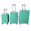 3 Piece Hard Outer Shell Luggage Set - 28 Inch - Apple Green
