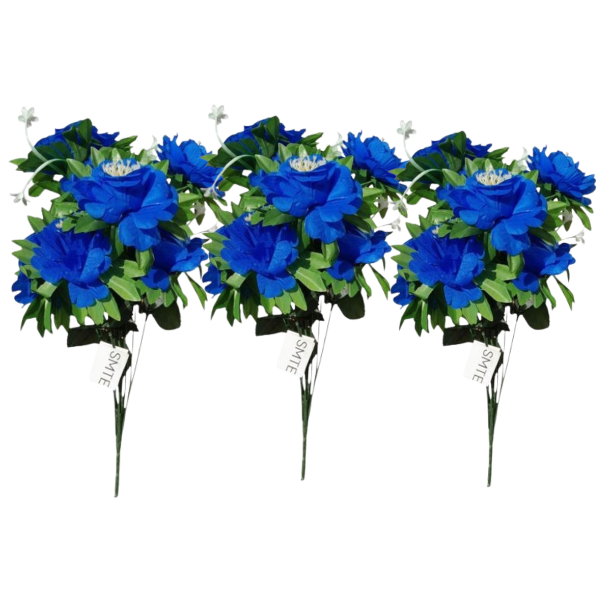 SMTE Artificial Blue Rose Bouquet HAHP - 3 Pack