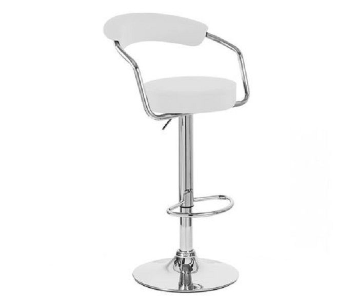 Broadway - Modern PU Leather Barstool - White