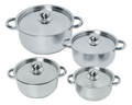 Stainless Steel Dolphin Cookware Set - 8 Piece