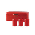 Upstairs Homeware Retro Bread Bin & Canister Set - Set of 4 Red