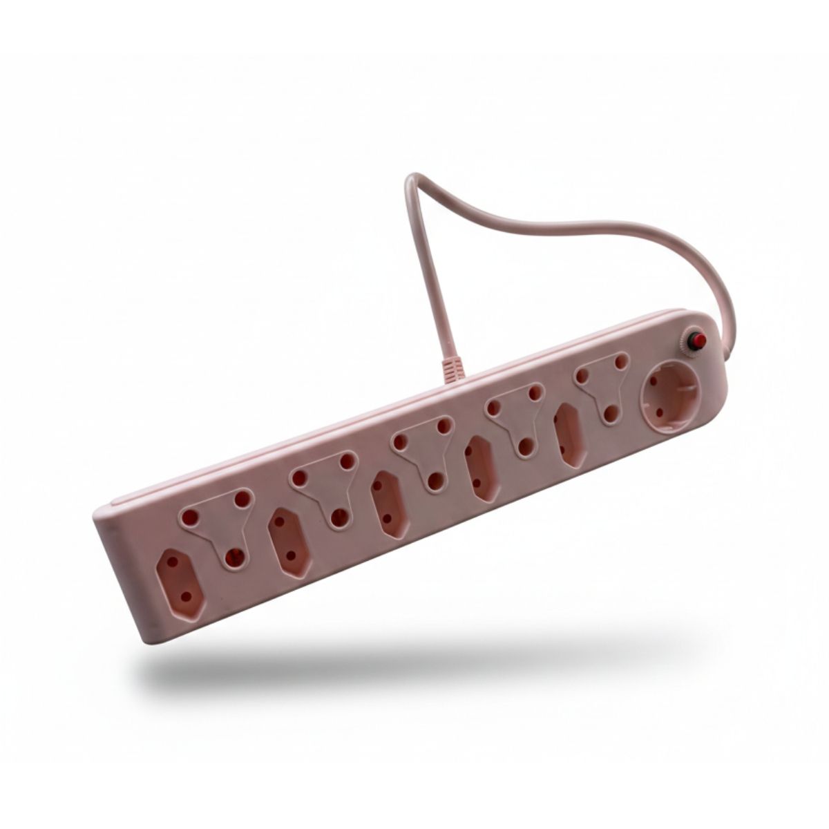 SMTE 11 Way Multi-Plug Power Extension with USB Ports - Pink