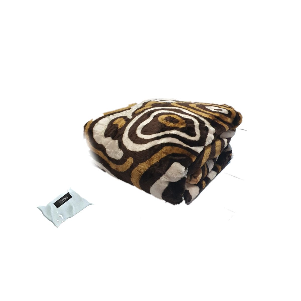 Extreme Warm Traditional Winter Blanket & IYWA Tieback - Brown