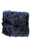 Fluffy Faux Fur Cushion Black