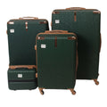 SMTE 4-Piece Premium Hardshell Luggage Set - Emerald Green