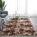 Light Rug Fluffy Carpet - Dark Brown