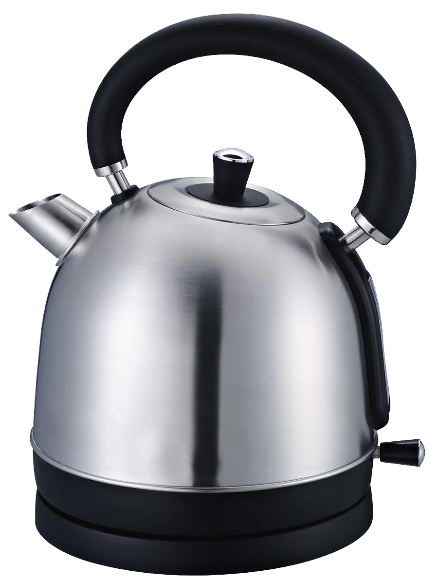 1.8L 2200W Cordless Electric Kettle With Filter YK-823B - 360 Rotation - Silver