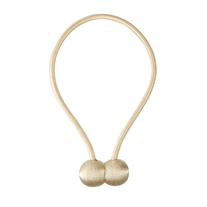 Magnetic Curtain Tieback - Ball -Set Of 2 - Beige