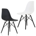 2 x Modern Wooden Leg Chairs