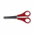 MT Kids Safety Scissors - School Scissors with Ruler Blade - Red
