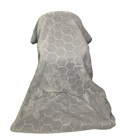 Queen Size Blanket Super Soft Honeycomb Pattern 1 Ply - Grey