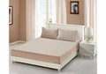 Dream World 3 Pieces Velvet Fitted Sheet Queen Size with 2 Pillow Cases - Grey