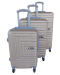 3 Piece Mooistar 28 inch Travel Luggage Suitcase Bag Set - Gold