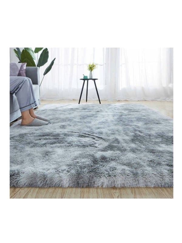 Soft Shaggy Fluffy Rug - Light Grey