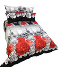 Bedding - 5 Piece Comforter Set - Size King/Queen