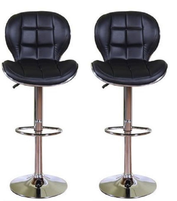 Stylish Barstool - Black - Set of 2