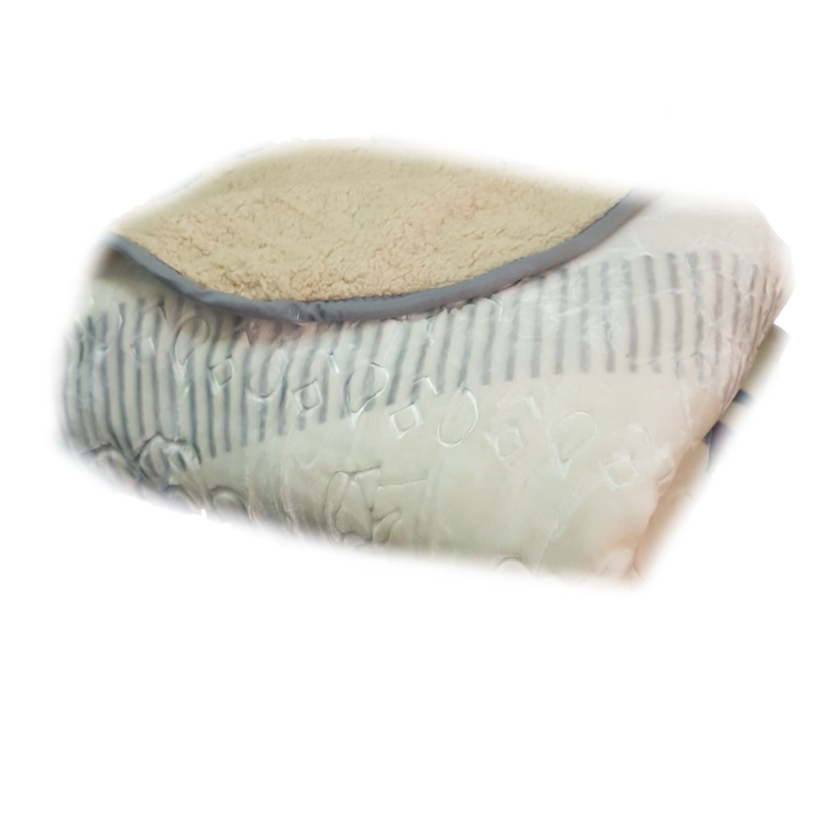 Warm Exclusive 2 in 1 Luxury Fleece Blanket For Winter - Porcelain White