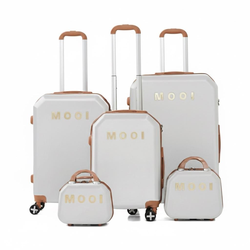 5 Pieces Luxury Style Hard Shell Luggage Set